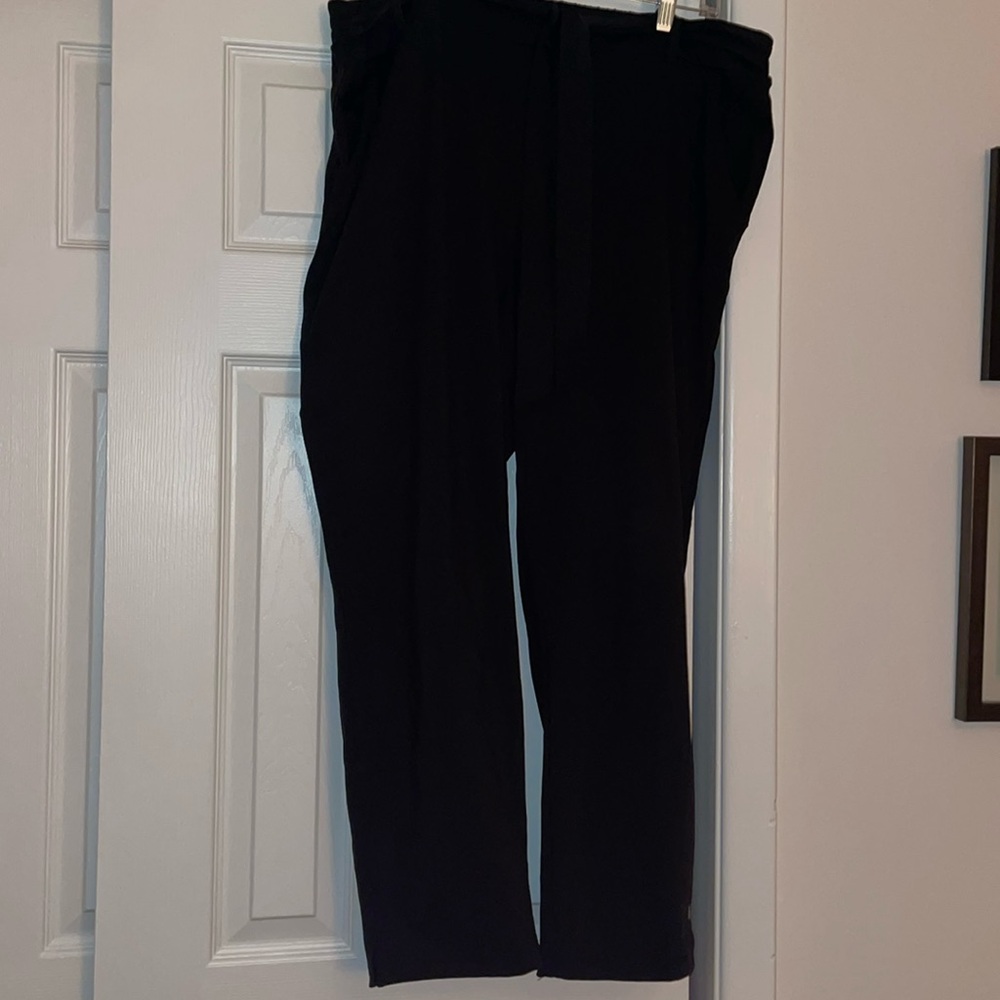 Nicole Miller Stretchy Dress Pant with Mock Belt Size 2XL